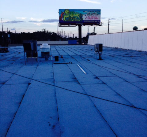 commercial roof installation